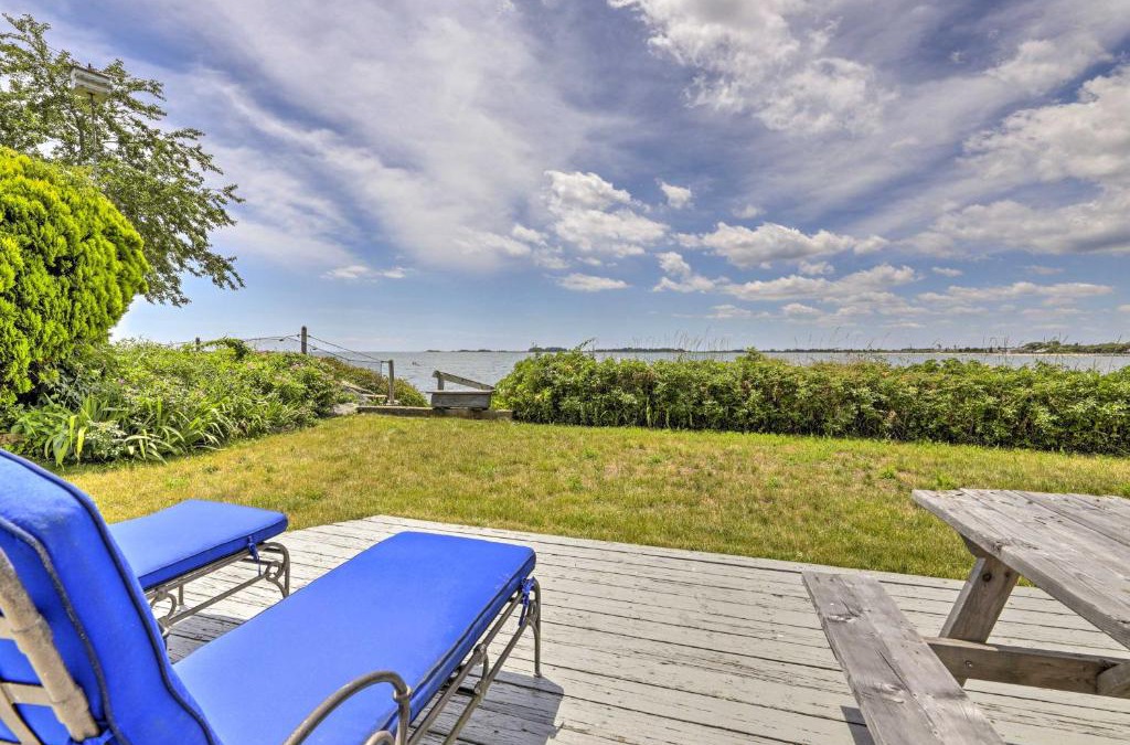 Clinton House | Waterfront Cottage with Sunroom and Patio and Grill