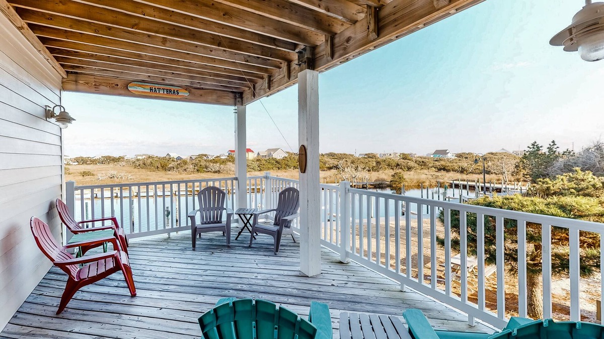 Hatteras Condo | Waterfront Family Condo w/Free WiFi, Shared Pool, Private W/D, Water Views