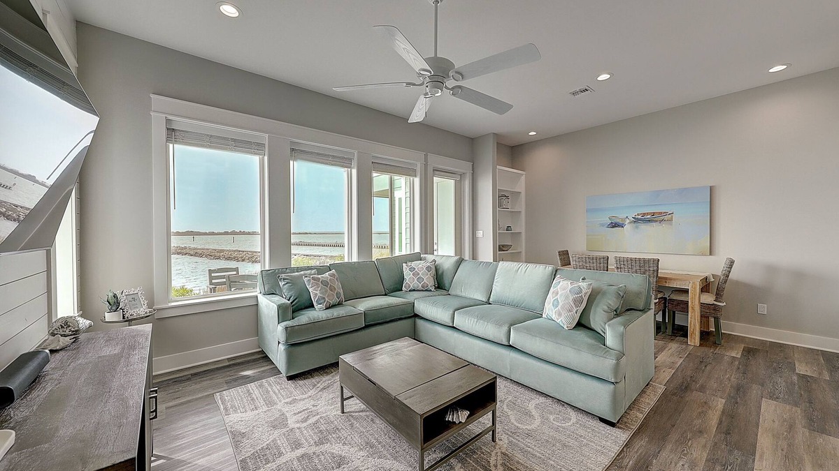 Rockport House | Waterfront haven with Bay views, patio, luxe suites, and shared dock and pool