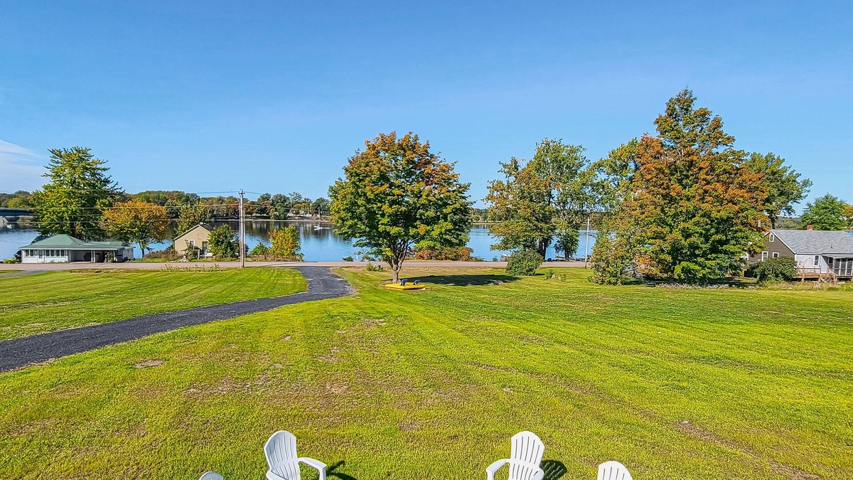 North Hero House | Waterfront home on Lake Champlain with pool, hot tub, dock, kayak & canoe