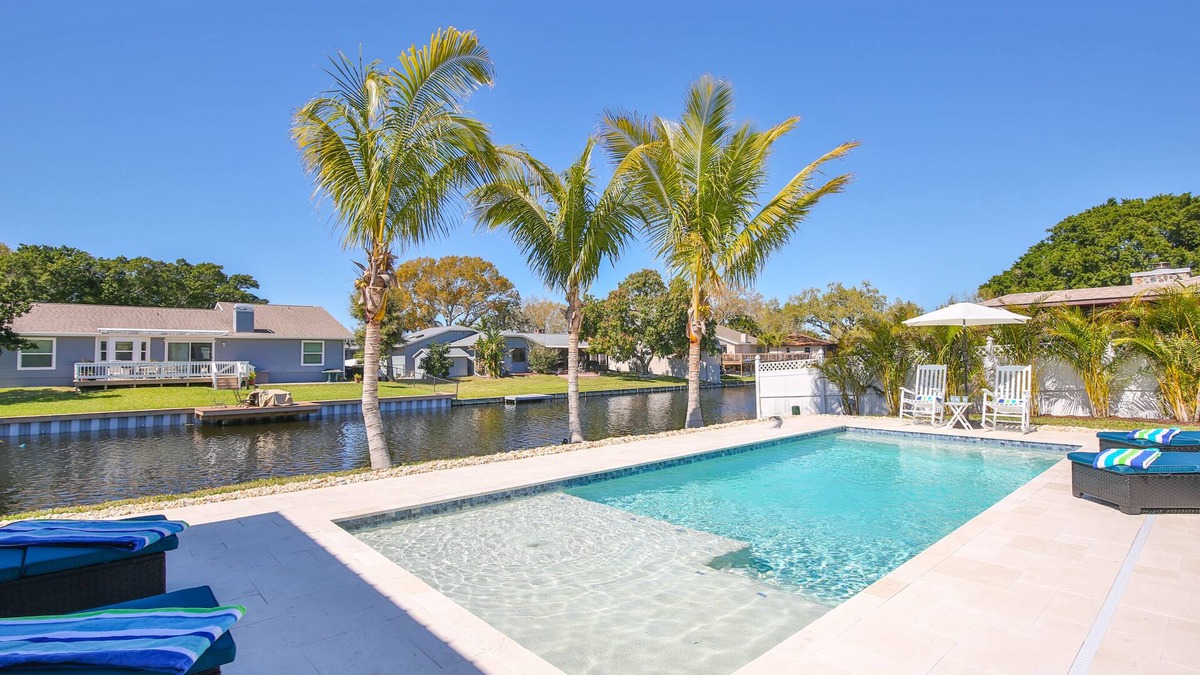 Palma Sola House | Waterfront Home w/Private Heated Pool, Newly Renovated, 10 Min to AMI