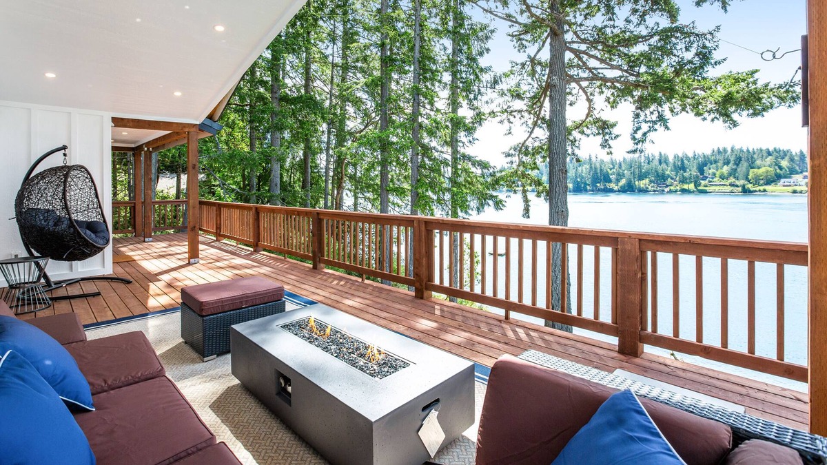 Agate House | Waterfront home with hot tub, dock, private beach access, & 2 kayaks