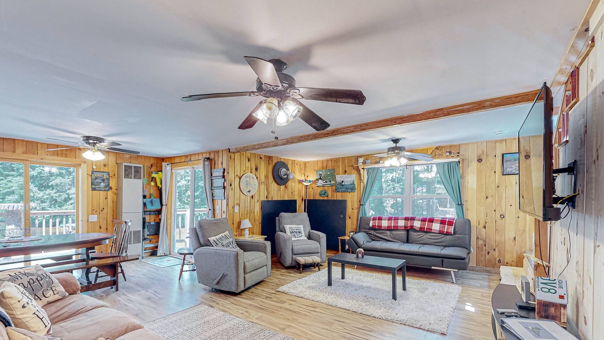 West Newfield House | Waterfront home with kayaks, paddleboat, swimming beach access, alfresco dining