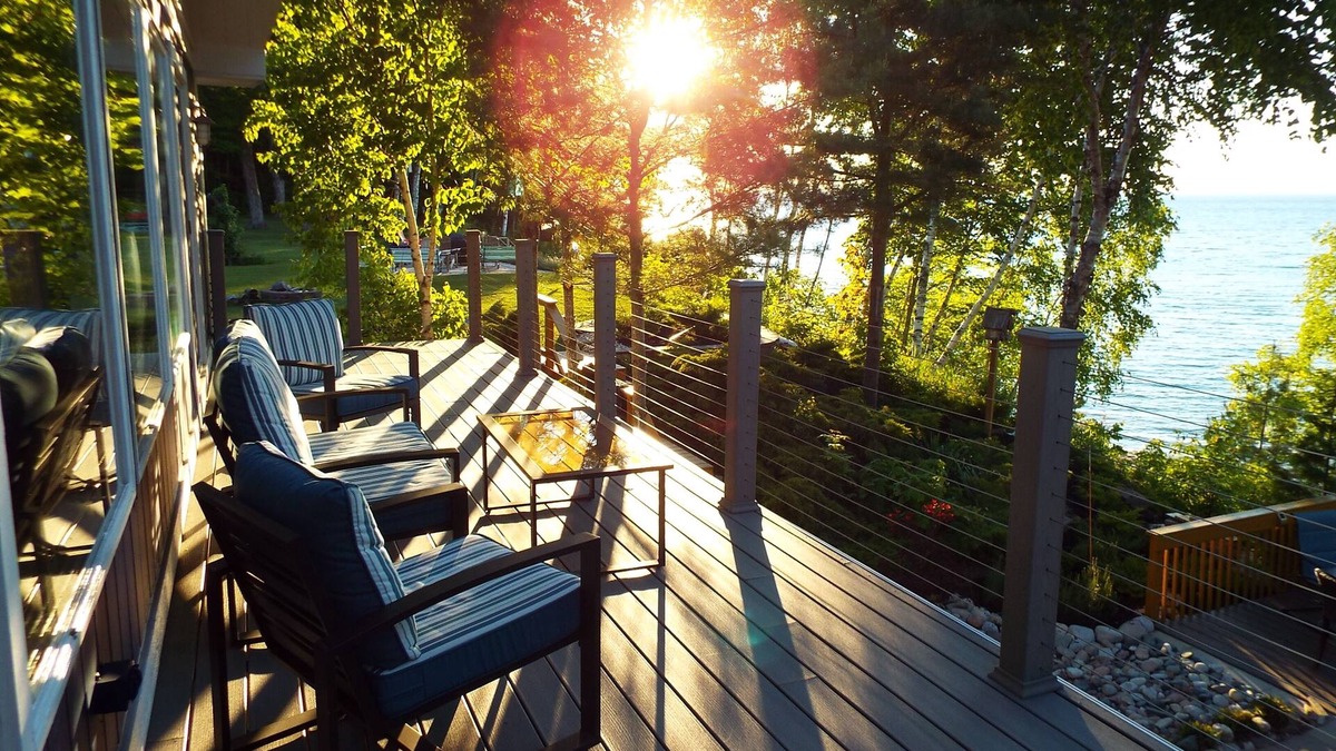 Bay Shore House | Waterfront Home with Spectacular Lake Michigan Sunsets