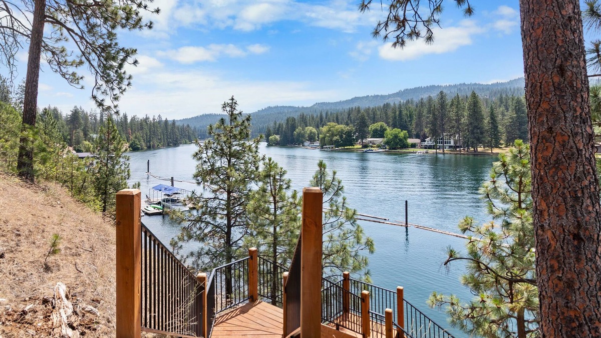 Post Falls House | Waterfront home with retro flare - private dock w/boat slip & game room