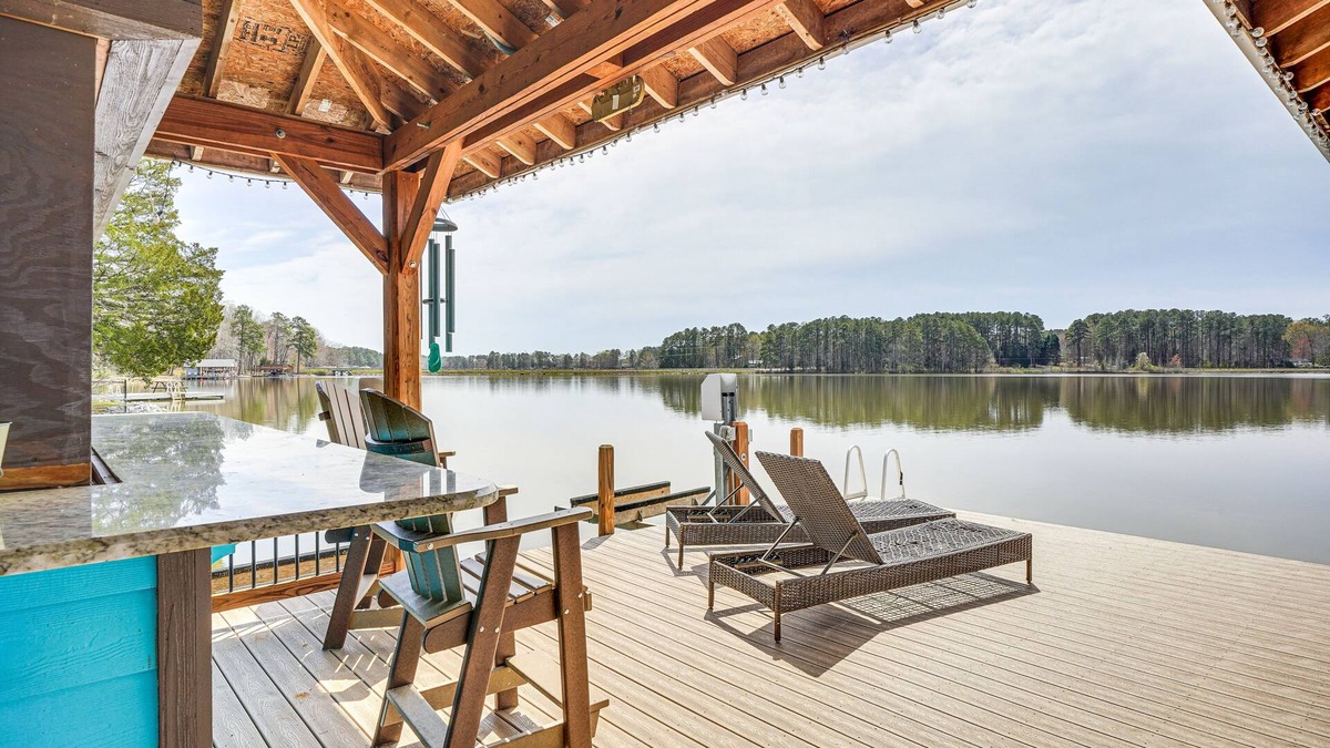 Henrico House | Waterfront Lake Gaston Home w/Private Dock!