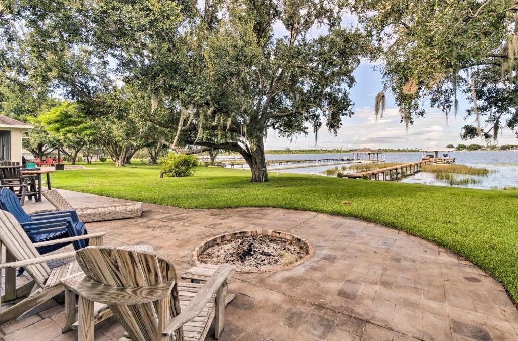 Lake Placid House | Waterfront Lake Placid Home with Dock and Fire Pit