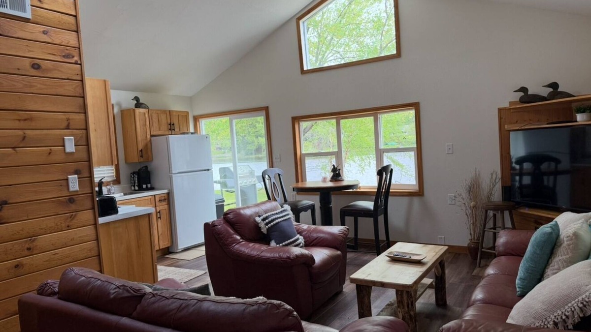 Eau Claire House | Waterfront legacy farm cottage house with WiFi, AC in lovely Eau Claire
