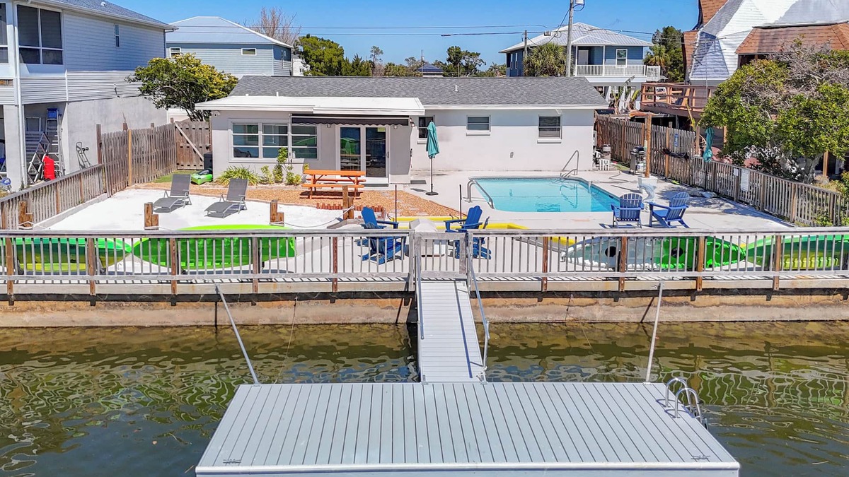 Spring Hill House | Waterfront Luxury Private Beach Heated Pool Dock Kayaks
