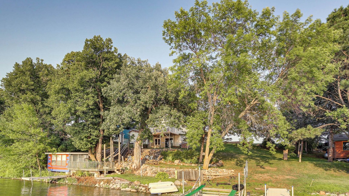 Madison Lake Cabin | Waterfront Madison Lake Retreat w/ Boat Dock!