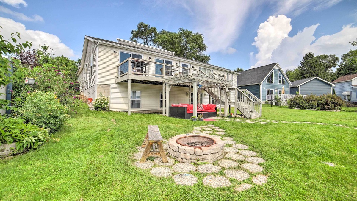 Michigan Center House | Waterfront Michigan Center Home w/Boat Dock!