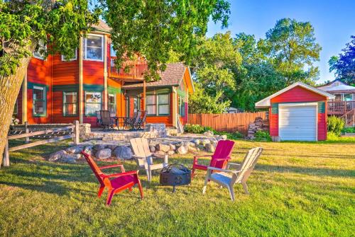 Mound House | Waterfront Mound Retreat with Dock and Lake Access!