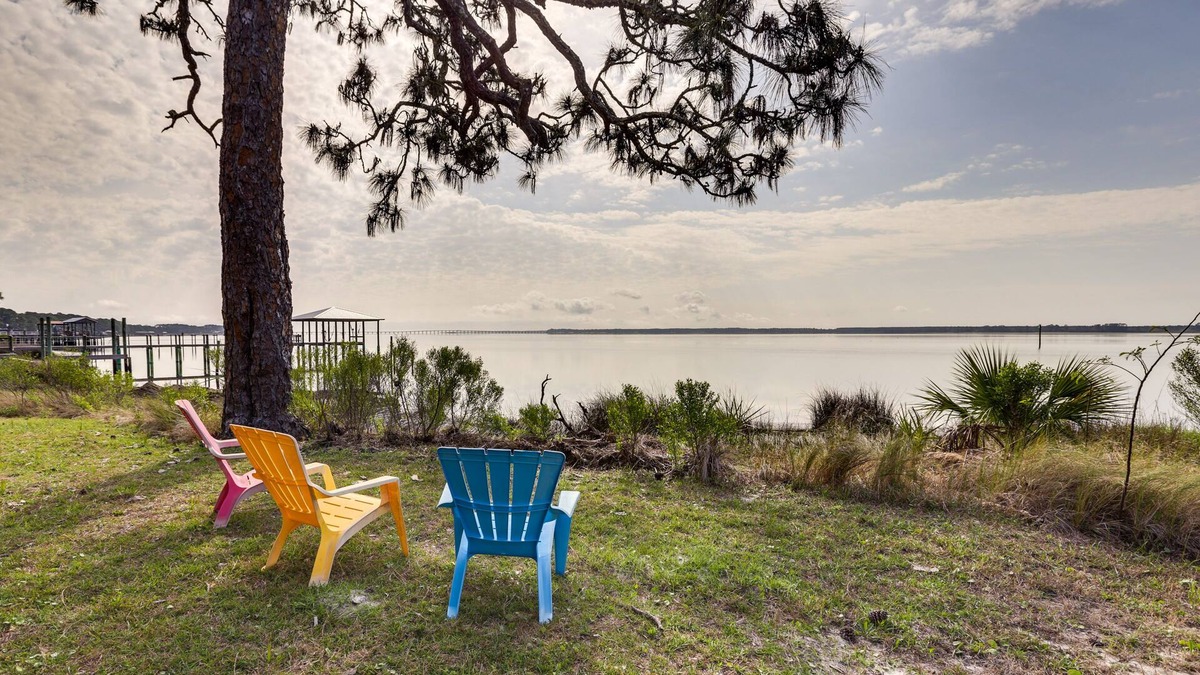 Ochlockonee Bay Cottage | Waterfront Ochlockonee Bay Cottage w/Views!