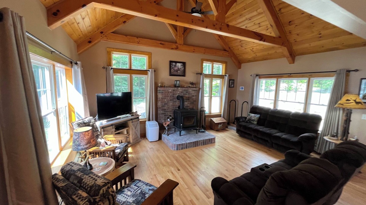 New Durham House | Waterfront private quiet family home, 15 min from Lake Winnipesaukee