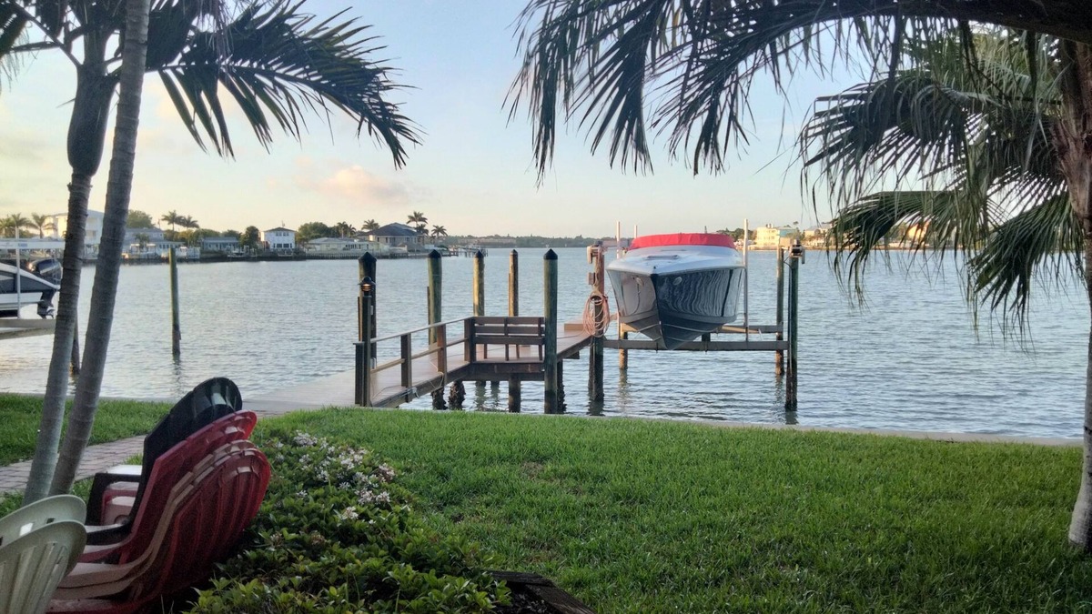Indian Rocks Beach House | Waterfront Retreat: Pool Table, Dock, Golf Cart!