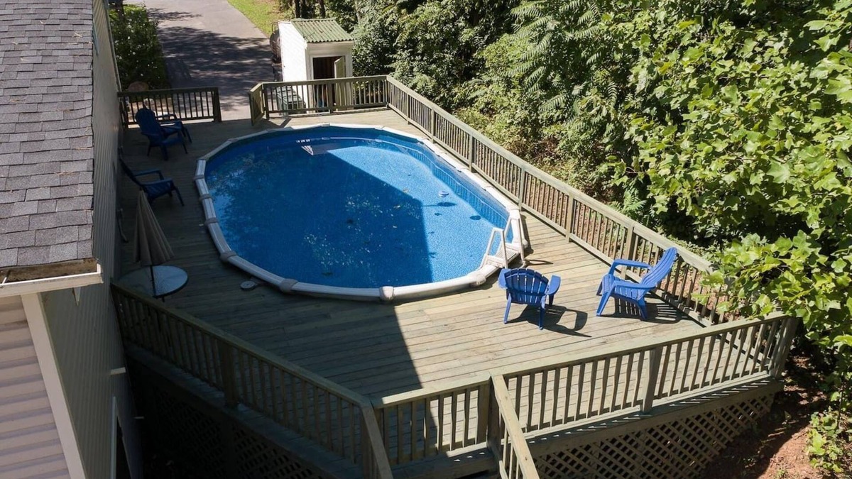Shenandoah House | Waterfront Retreat Pool Firepit Theater Billiards Gazebo by River and Fire Pit Theater Room