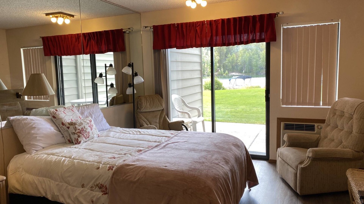 Bigfork Condo | Waterfront studio View of flathead Lake