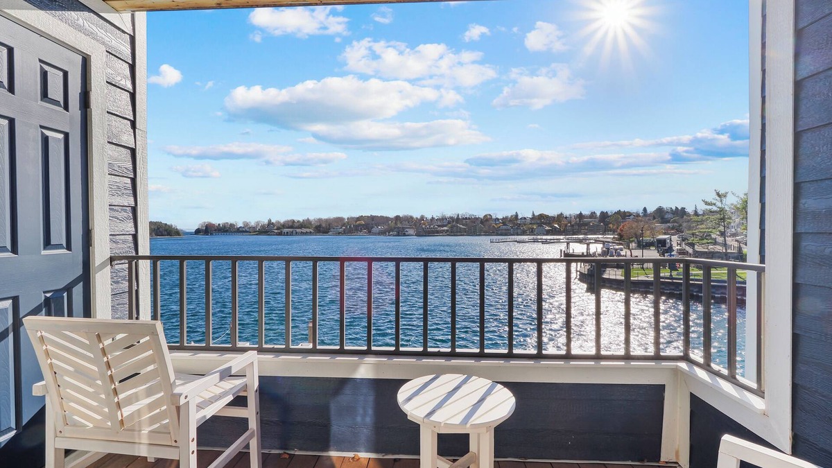 Charlevoix Condo | Waterfront View Condo | Pool, Hot Tub, Sauna | Newly Renovated | Sleeps 4
