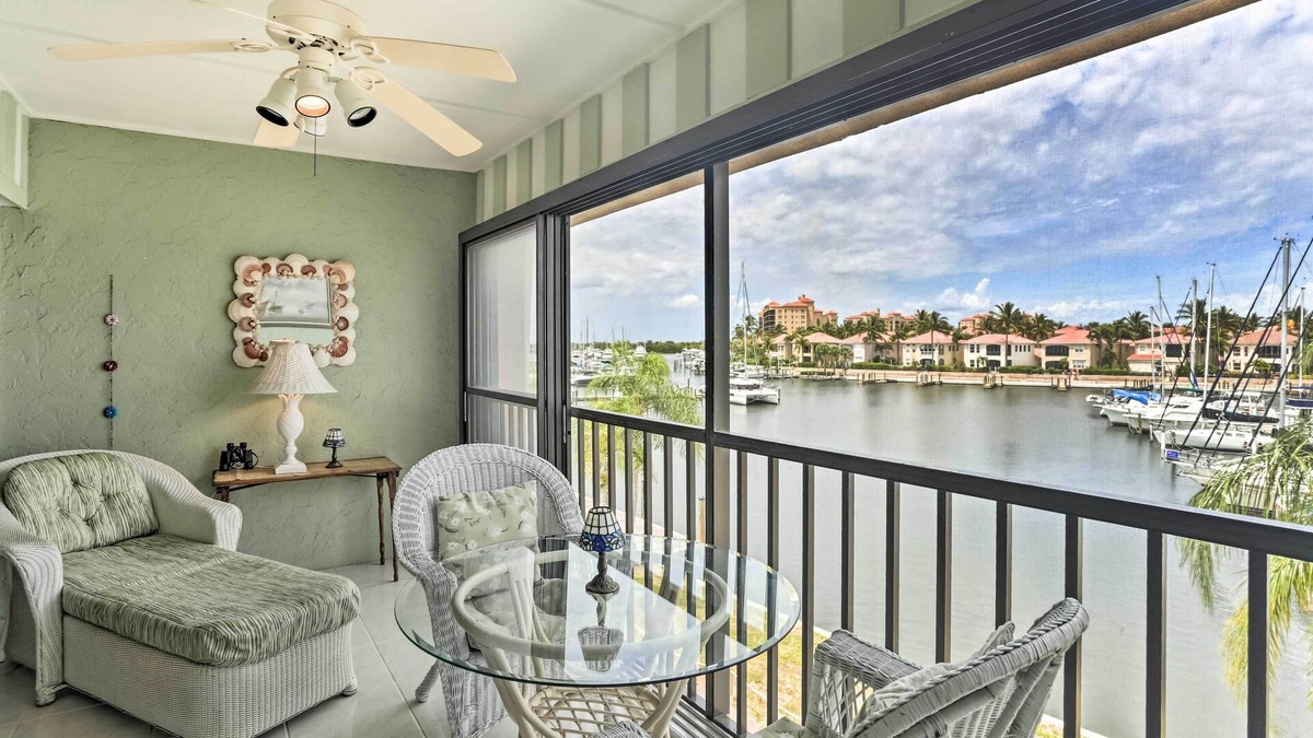 Burnt Store Marina Condo | Waterfront Views + Pool Access: Punta Gorda Escape