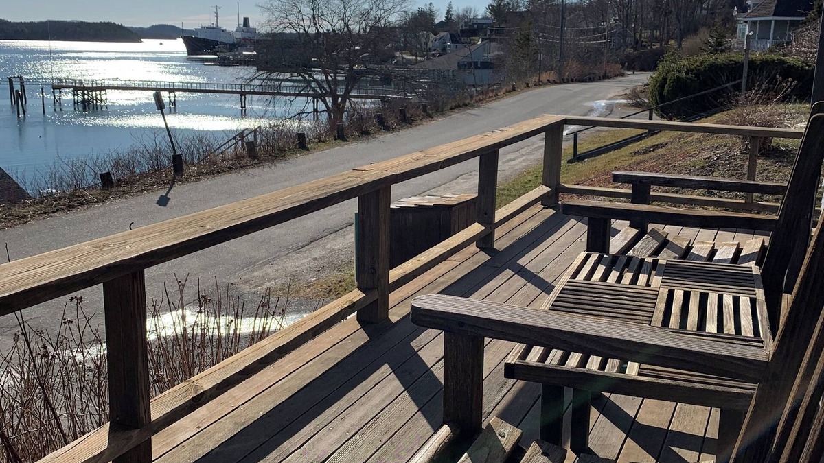 Castine House | Waterfront views steps from yacht club in idyllic Castine