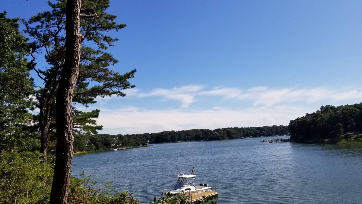 New Seabury House | Waterfront with Dock and heated Pool in New Seabury area