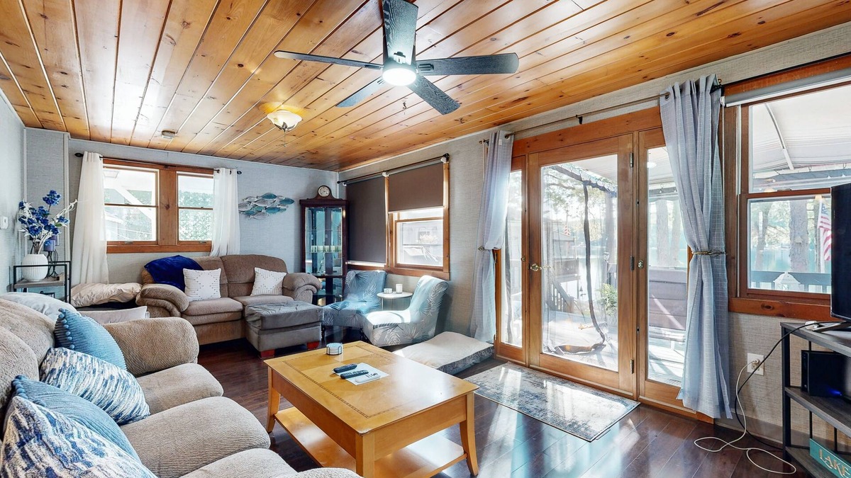 Limington House | Waterview Cabin with dock access on lake with washer/dryer