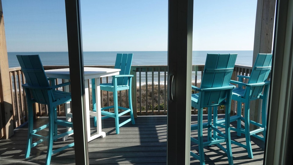 Duck Condo | WaveHi! - Oceanfront! Wave Hi To The Surf From Your Private Deck!