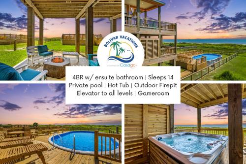 Crystal Beach House | Wayward Sun Luxury 4BR Gulf Retreat w Pool, Hot Tub & Elevator