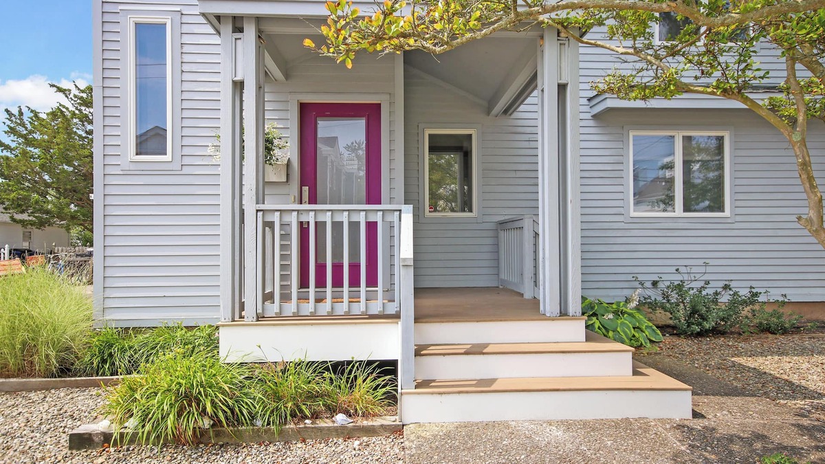 Stone Harbor House | Welcome to a stunning two-story, four-bedroom townhouse just two blocks from the beach