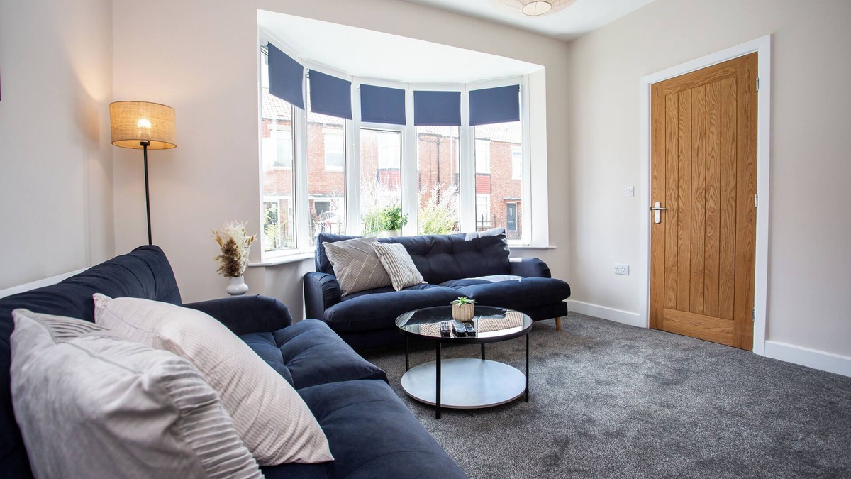 Blyth House | Welcome to Haughton Terrace, a spacious and stylish home in Blyth, perfect for families or groups of up to 9 guests. Enjoy modern comforts, 5 cozy bedrooms, 2 bathrooms, and easy access to the coast and local amenities.