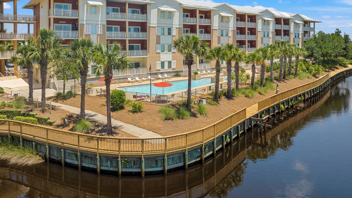 Waterside Village Condo | Welcome to SandyShells, a charming condo in the heart of Waterside Village in Mexico Beach, FL