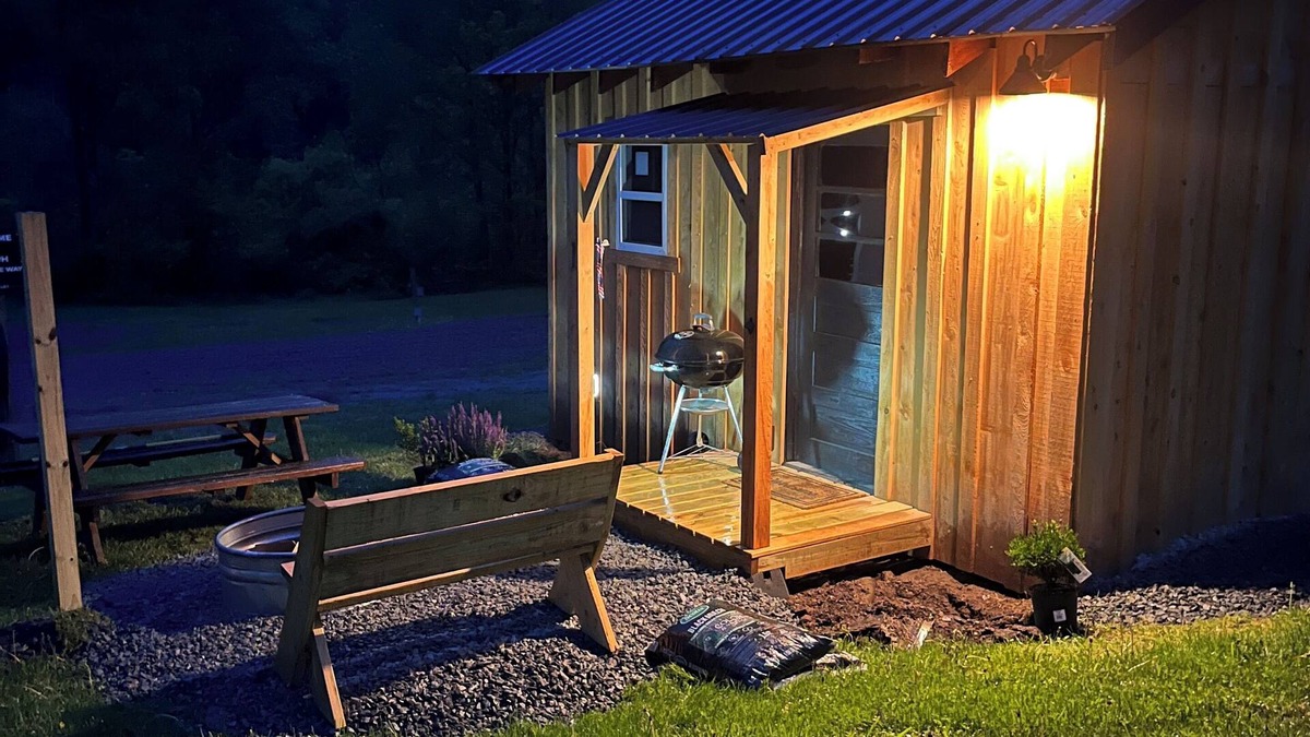 Dushore Cabin | Welcoming 1-bedroom cabin in Dushore at Rocky Valley Campground Cabin 1