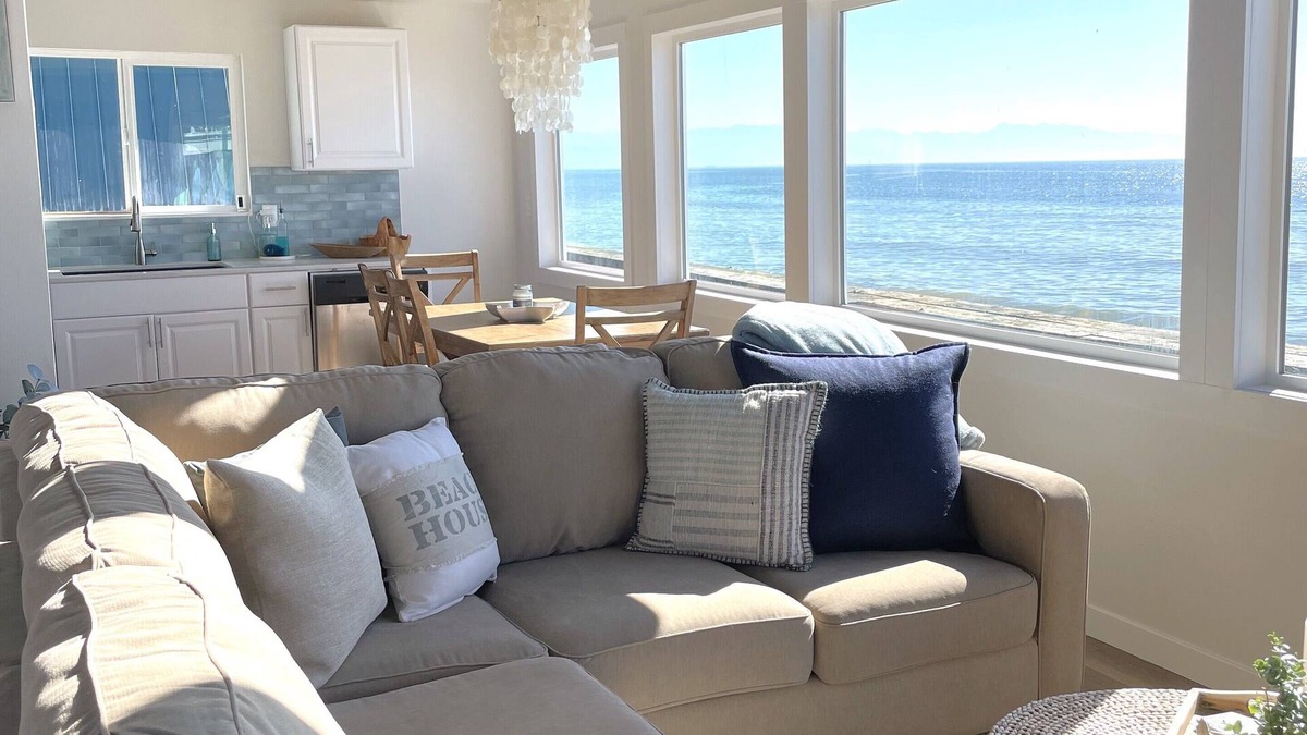 Adelma Beach House | West Beach Bungalow: Whidbey Waterfront Beach House VIEWS + 5 Star Reviews