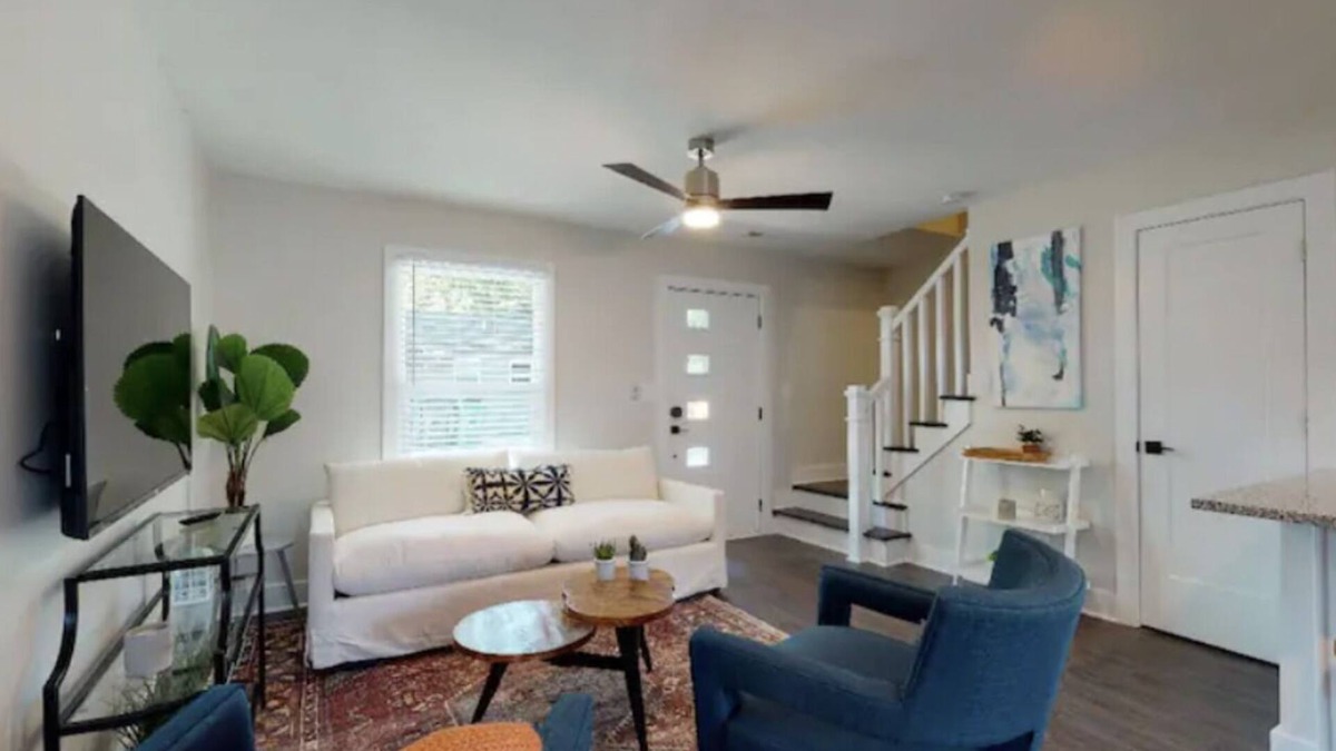 Villa Heights Apartment | West Elm™ Furnished Oasis with Dog-Friendly Back Patio