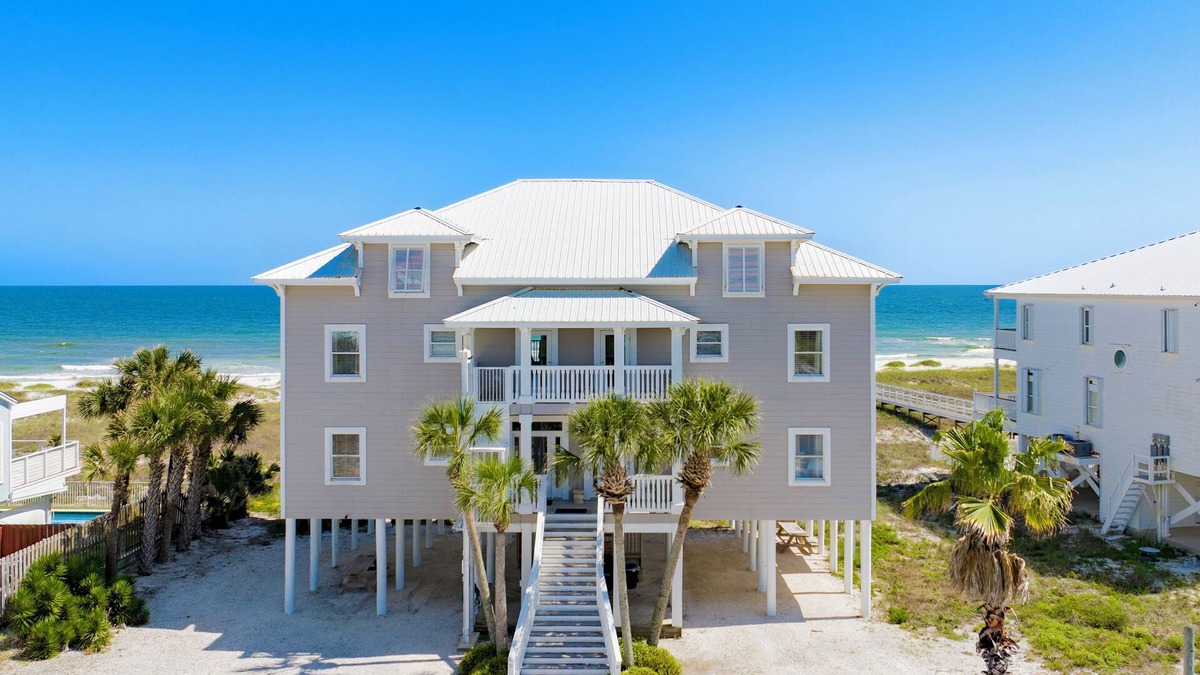 Ono Island House | West of Eden - Luxury Beachfront Home with Heated POOL, 12 BR, Sleeps 36, Amazin