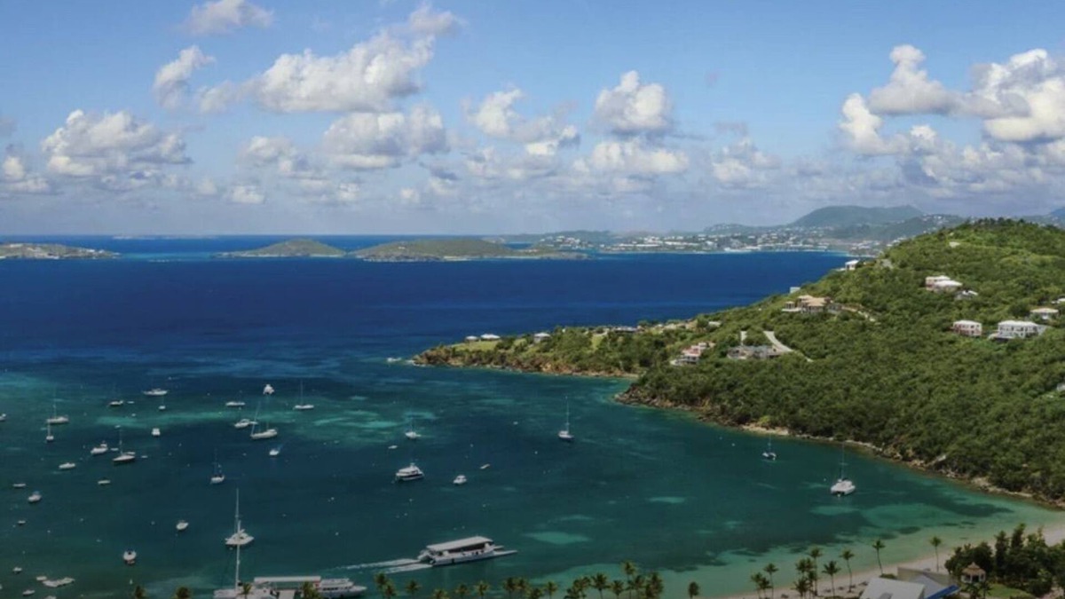 Contant Farms Villa | Westin resort.Beautiful ocean view over Cruz Bay. Quiet hillside unit.