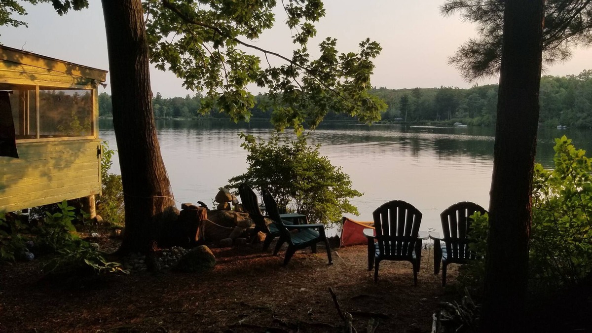 New Durham Cabin | Whispering Pines Waterfront Cabin