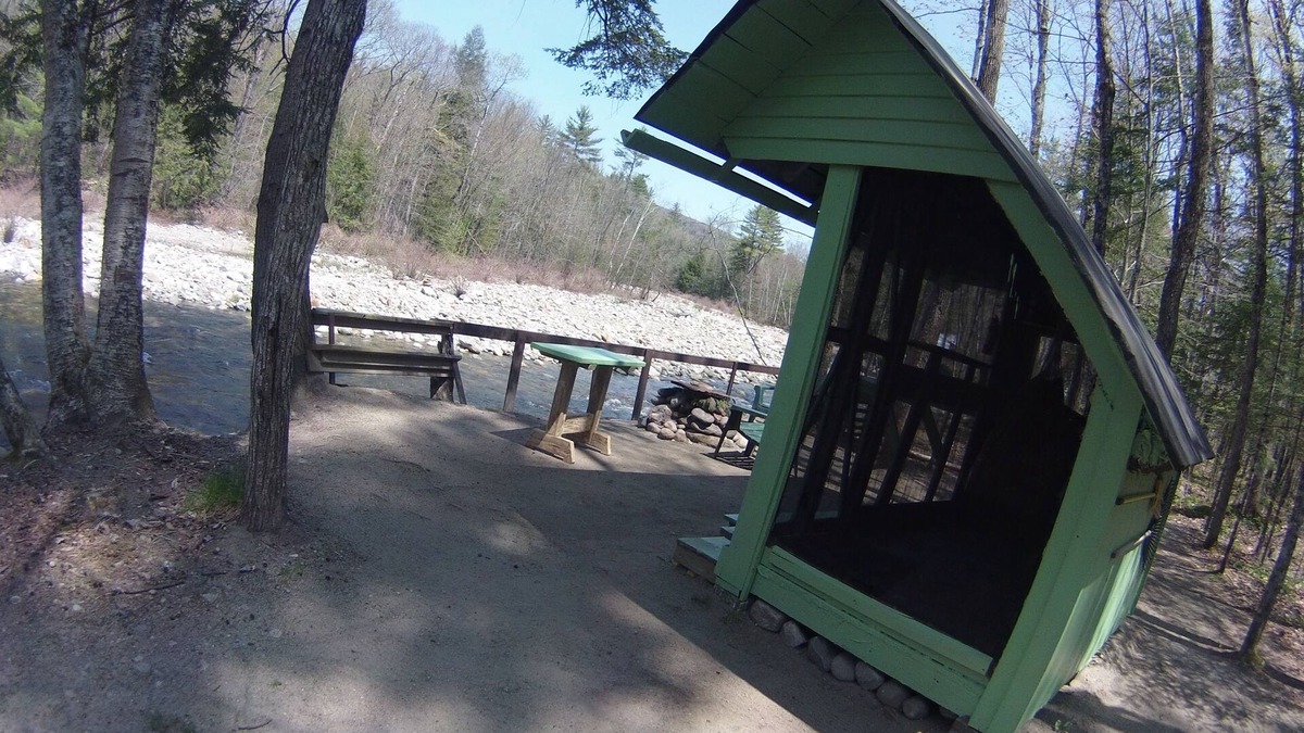 Warren Cabin | White Mountain Riverside lean to/tent site