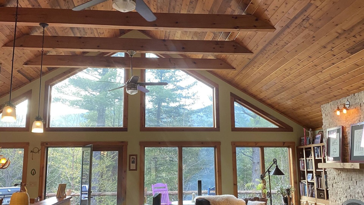 Wilmington House | Whiteface Resort on West Branch Ausable River. See Whiteface Mtn from our deck