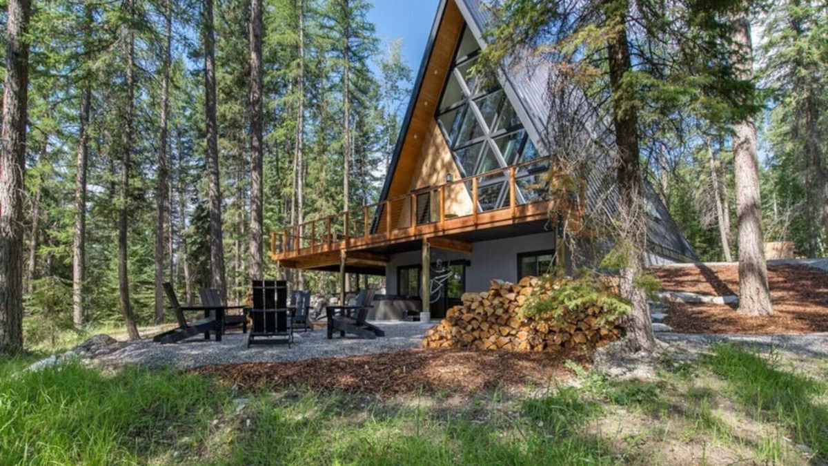 Whitefish Cabin | Whitefish Glacier A-Frame Hideaway