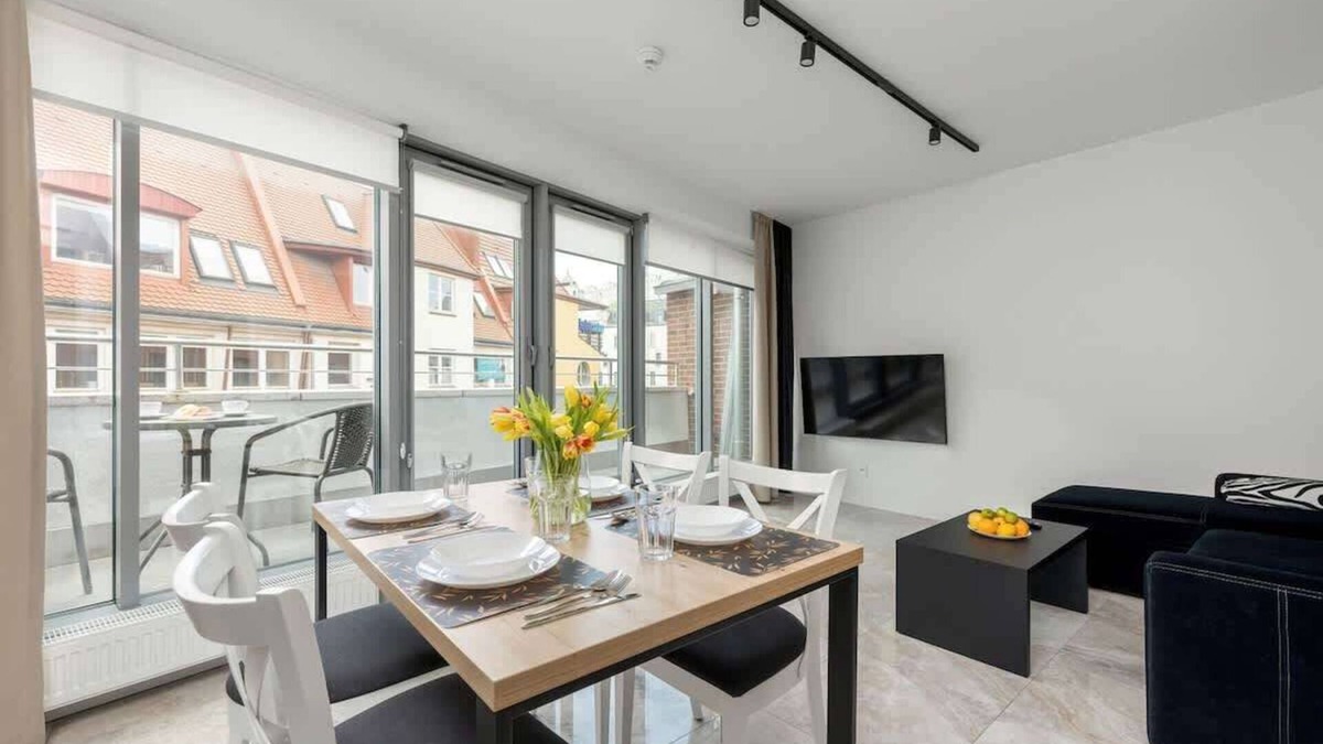 West Pomeranian Voivodeship Apartment | Wielka Odrzańska 17 | Szczecin | Storey Apartment | Balcony