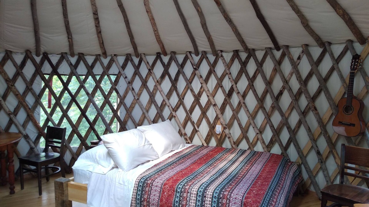 Dresden Cabin | Wild Acres Yurt on 36 acres bordering 800 acres of perserve with a 300 acre pond