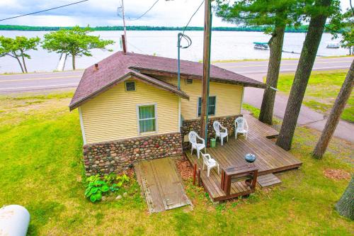 Stone Lake House | Wisconsin Lakeside Cottage with Deck, Views
