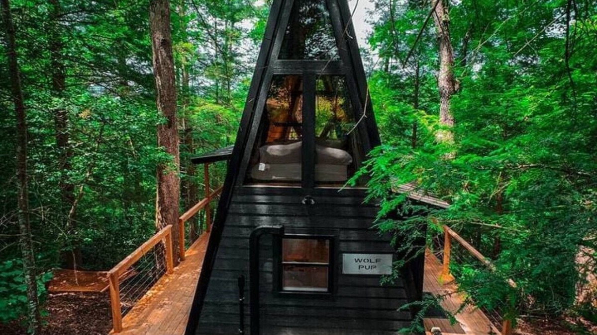 Campton House | Wolf Pup- A Frame- Hillside Tiny Cottage Wi-Fi