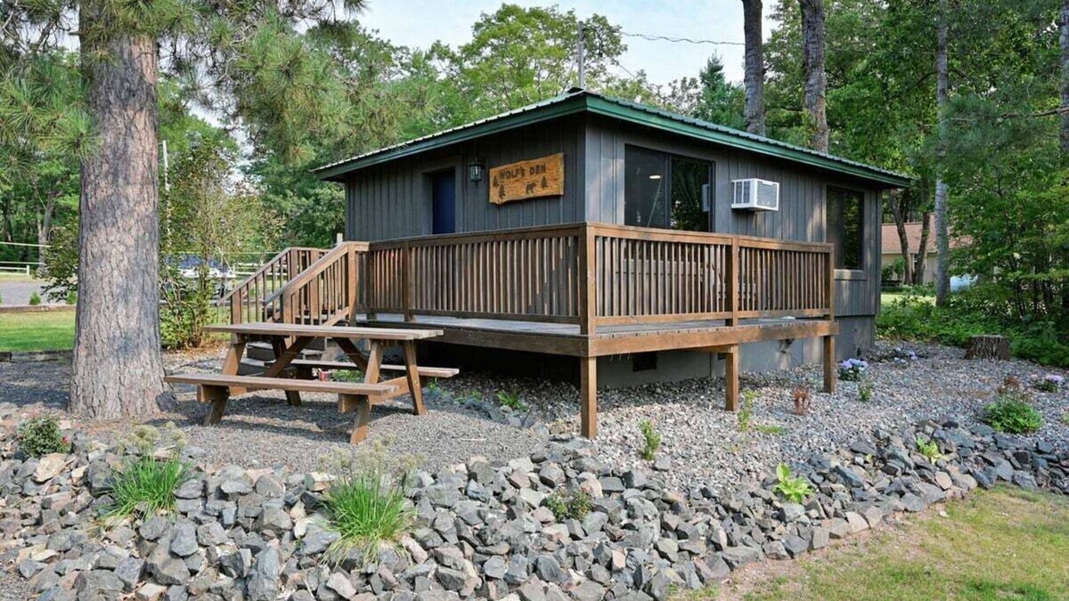 Iron River Cabin | Wolfs Den at The Spot on Buskey Bay in Iron River, WI