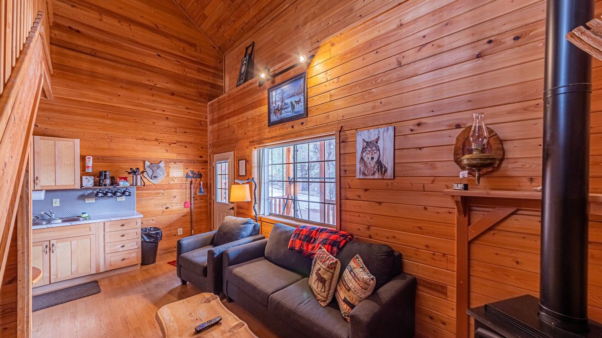Christopher Creek Cabin | Wolves Den Cabin,WIFI, game room - Backs Tonto Forest, stocked kitchen, heat AC