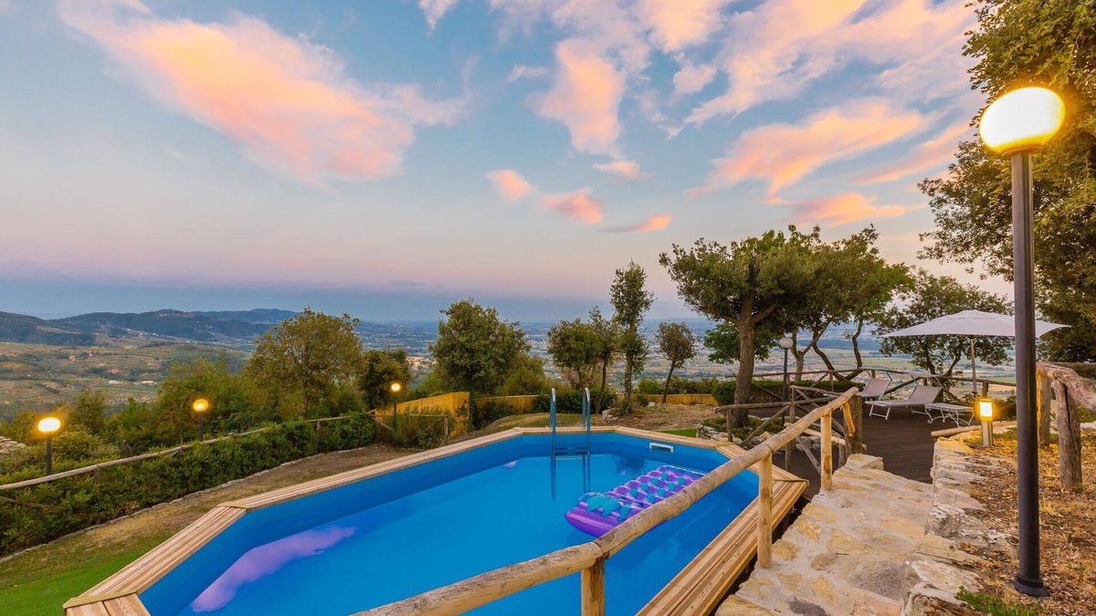 Monsummano Terme Villa | Wonderful private villa with WIFI, private pool, A/C, hot tub, TV, patio, panoramic view and par.