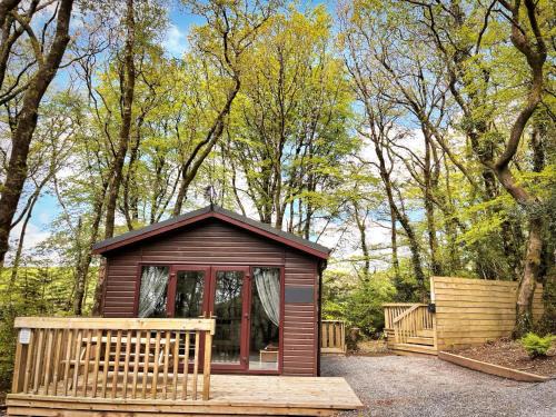 Llanybri Ski Chalet | Woodland View -Hot Tub-Tenby-Carmarthen-St Clears