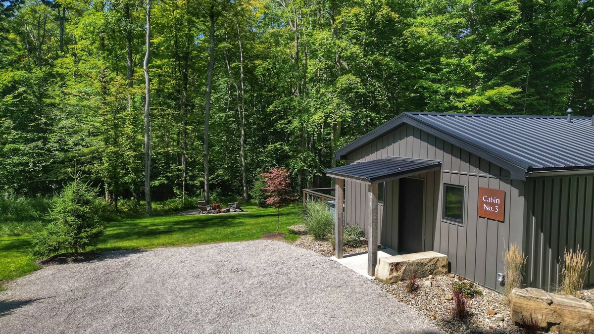 Madison Cabin | Woodside Cabins w/Hot Tub, Deck & Trails on Picturesque Wine Country Estate
