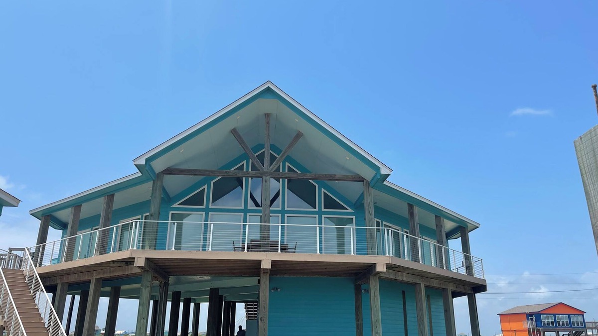 Cedar Lane House | WOW This View! Watch dolphins swim & swing downstairs with Gulf & beach views!